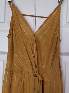 Yellow Gold-Thread Dress- S